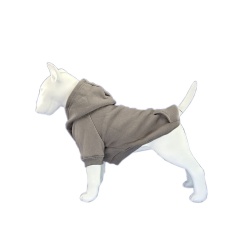 Charcoal grey dog hoodie