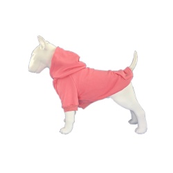 Peach pink dog hoodie