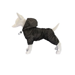 Black pet raincoat