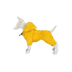 Dog raincoat with hood