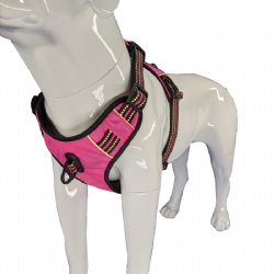 Pink heavy duty dog harness