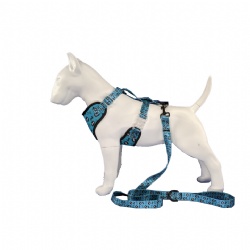 Soft breathable bones dog harness